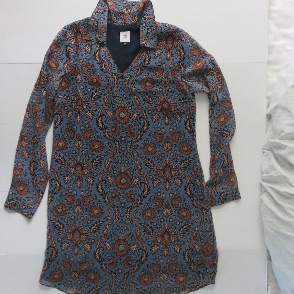 Cabi Lined Provencale Traditional Chic Shirt Dress